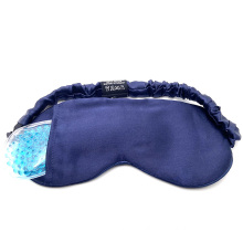 Custom New Design Wholesale Silk Satin Sleeping Eye Mask Hot Cold